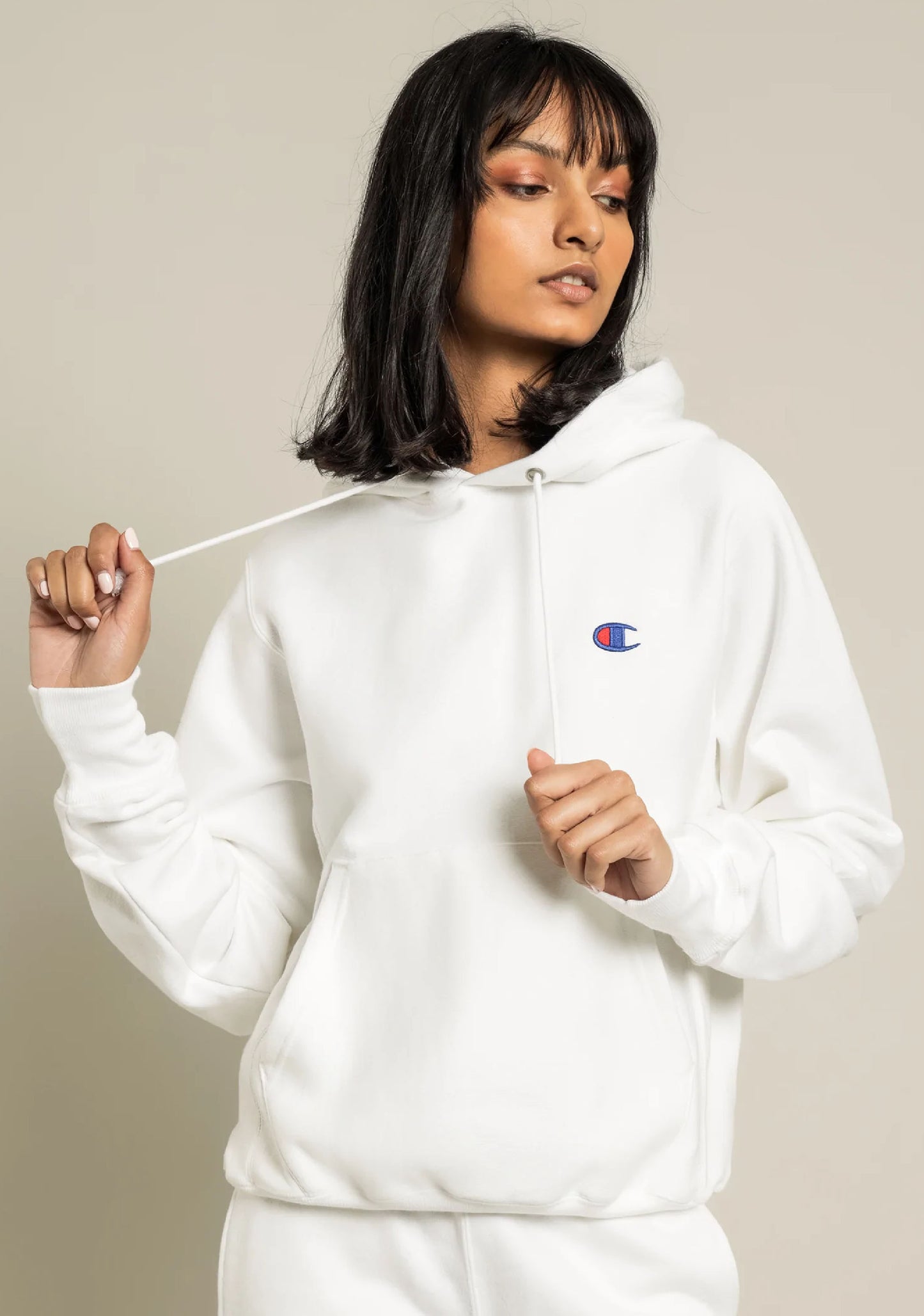 Champion Womens Small C Boyfriend Fit Logo Hoodie