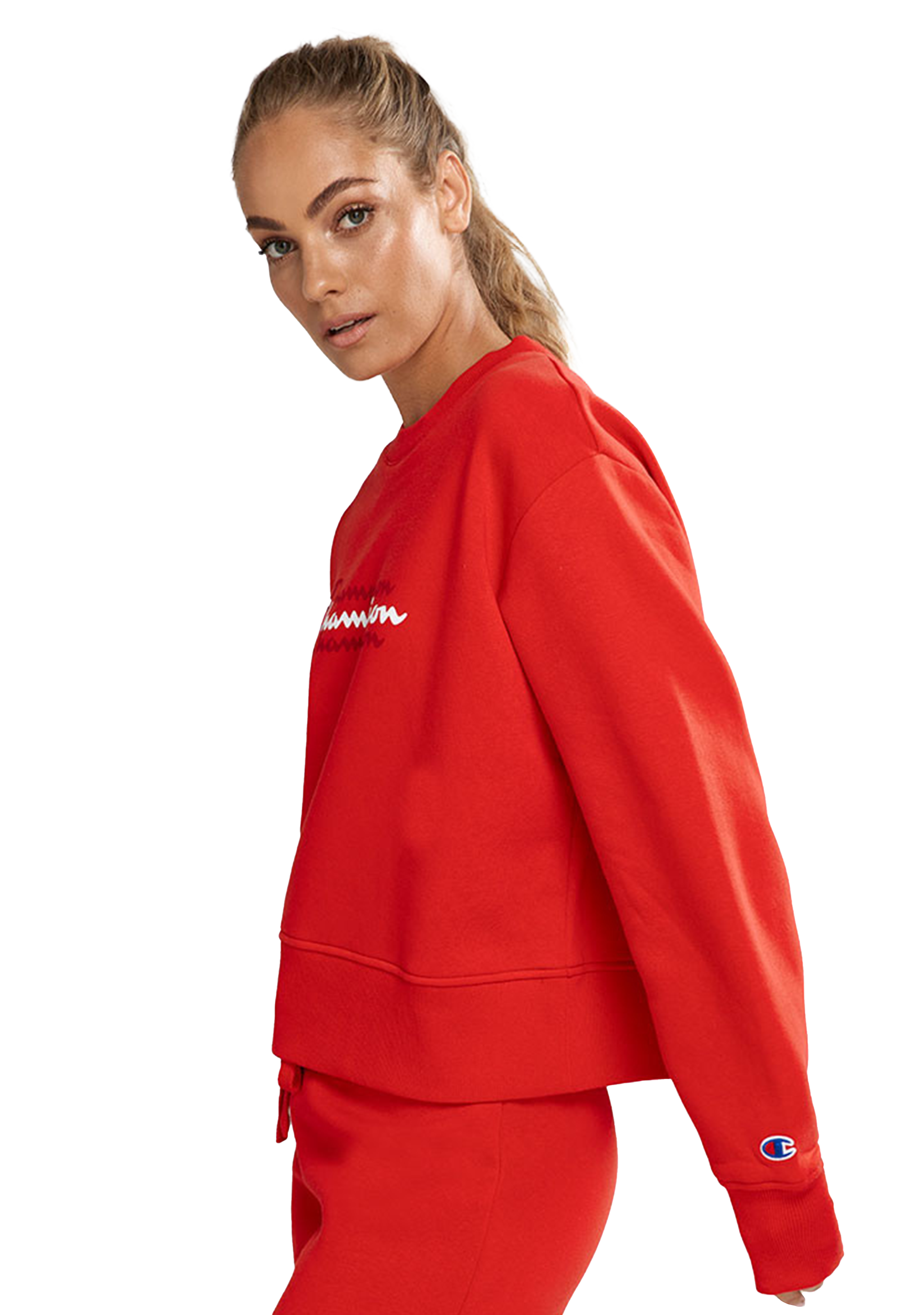 Champion Women’s Sporty Graphic Crop Crew