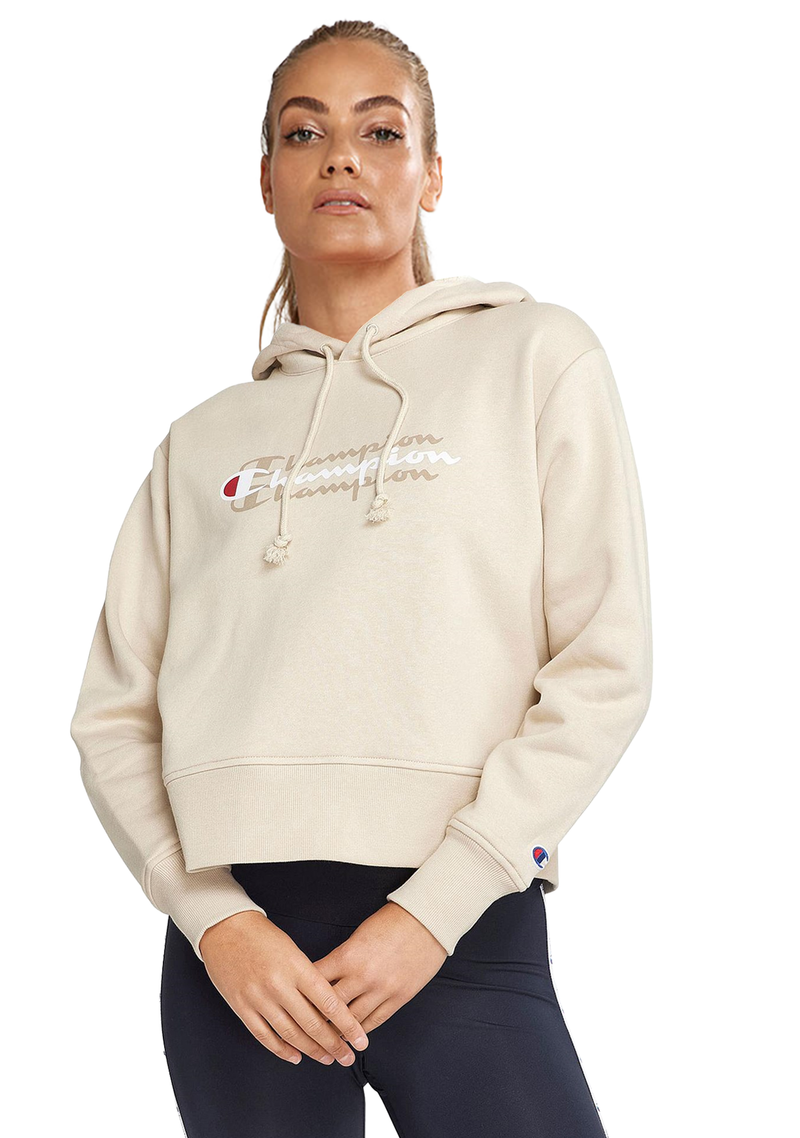 Champion cream hoodie discount