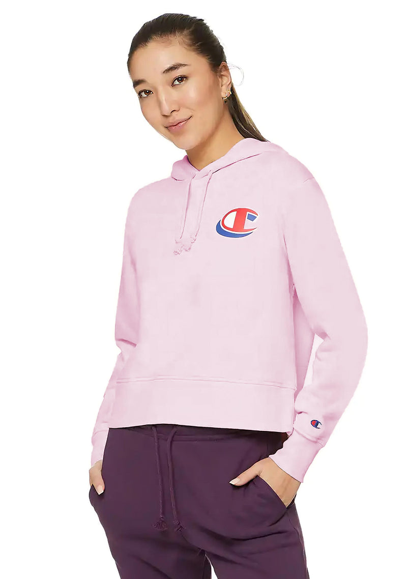 Champion hoodie pink womens hotsell