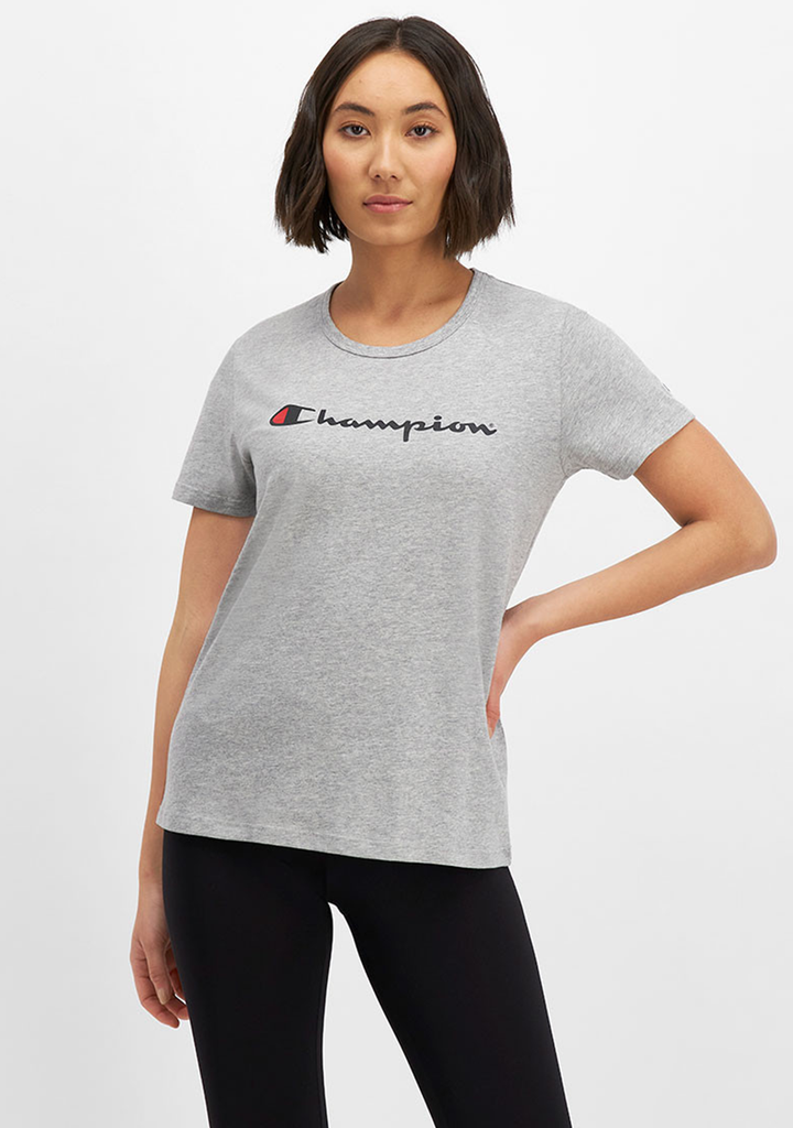 Champion Women's Script Short Sleeve Tee