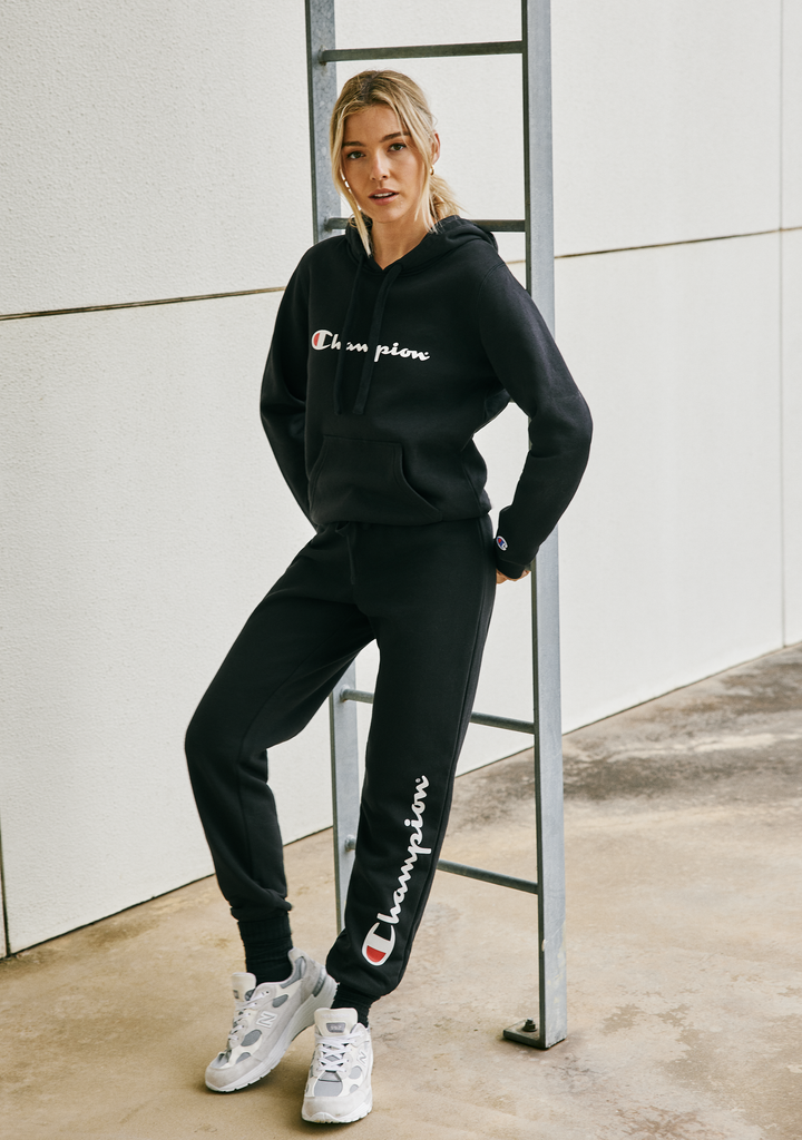 Champion Women's Script Cuff Pants Black