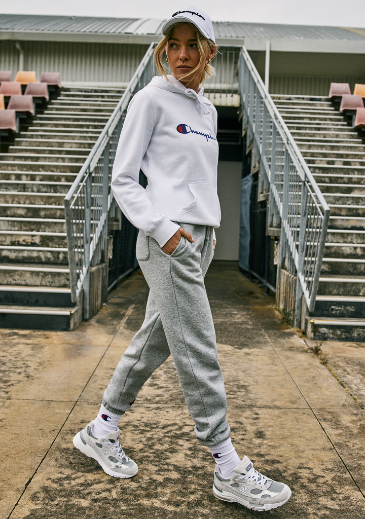 Champion Women’s Script Hoodie White