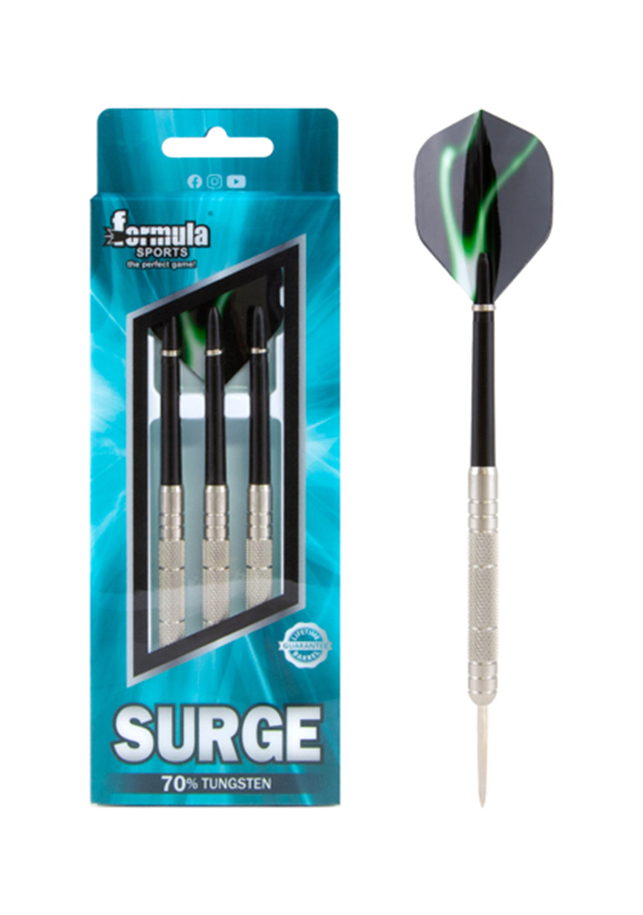 Formula Surge 70 Tungsten Darts 1090 Jim Kidd Sports