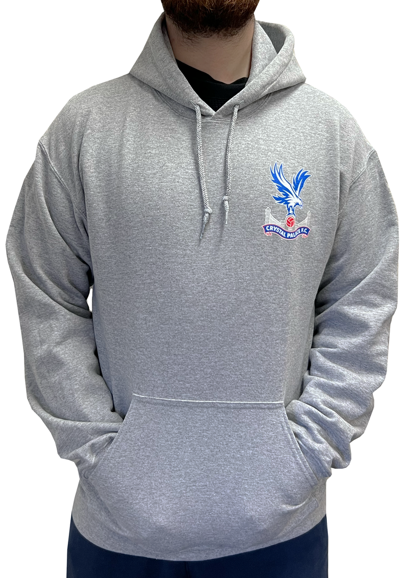 Gildan Adult Crystal Palace Supporter Hoodie Grey <br> CRY124AB
