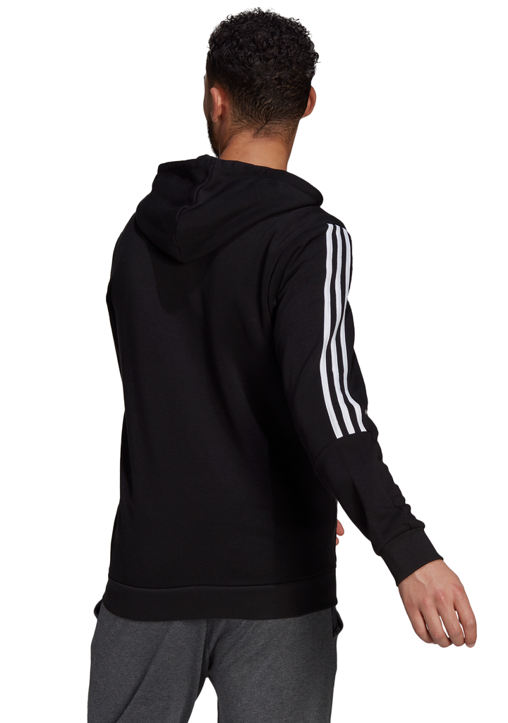 Adidas Men’s Essentials 3-Stripes Fleece Cut Fullzip Hoodie
