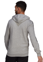 Adidas Mens Essentials Fleece Cut Fullzip Hoodie <br> GK9586
