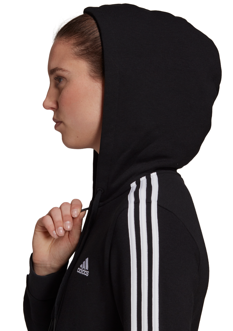 Adidas Womens Fleece 3-Stripes Full-Zip Hoodie <br> GM5567