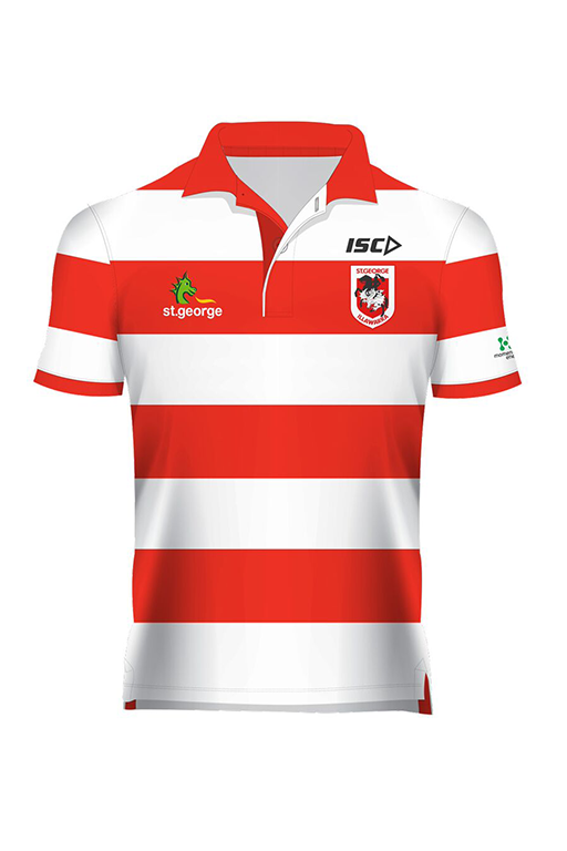 ISC ST GEORGE MENS STRIPED POLO