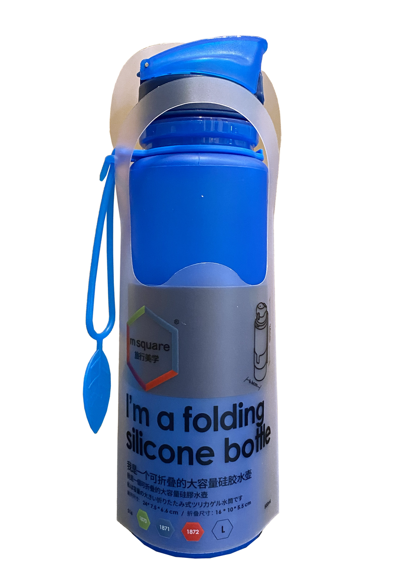 Jim Kidd Sports Folding Silicone Water Bottle <br> 650ML