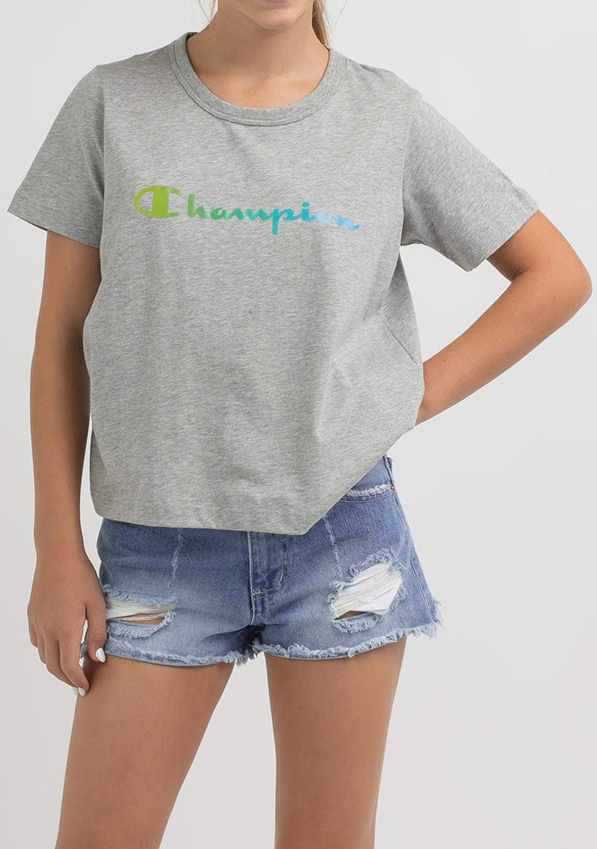 Champion Junior Ombre Script Boxy Tee