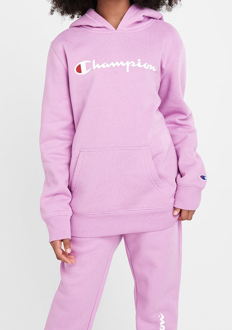 Champion Junior Script Hoodie <BR> KX96N XRL