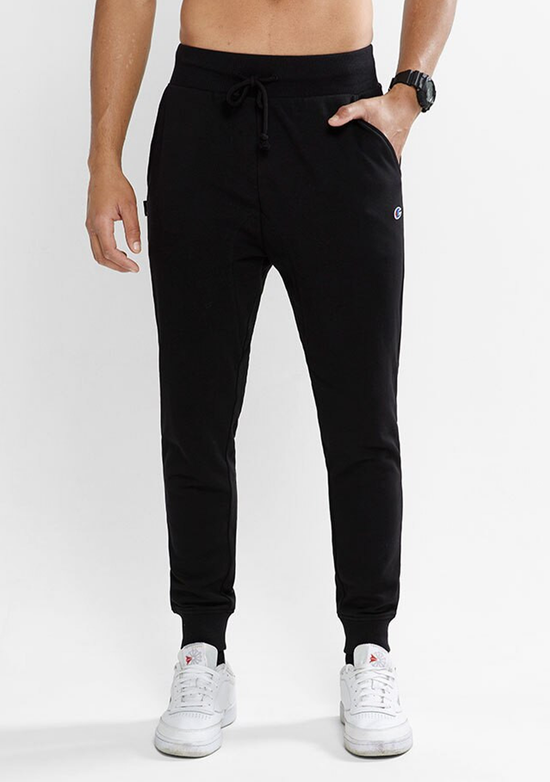 Mens Lightweight Terry Colourblock Pant <br> AW73N BLK