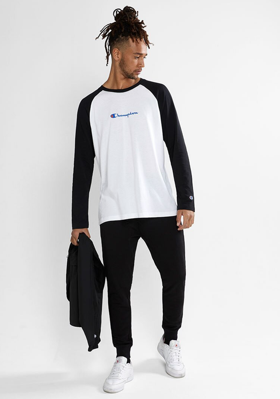 Mens Lightweight Terry Colourblock Pant <br> AW73N BLK