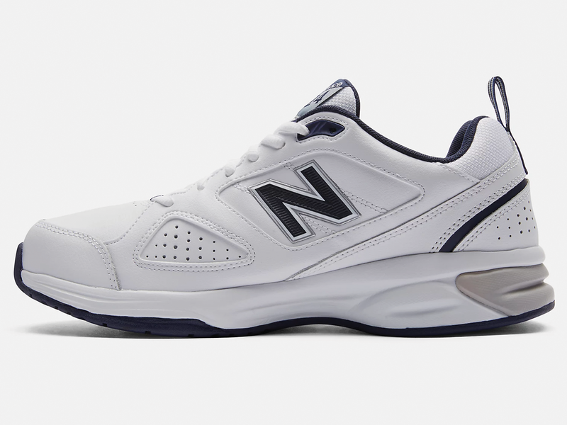 New Balance Mens 624 V4 White/Navy <br> MX624WN4