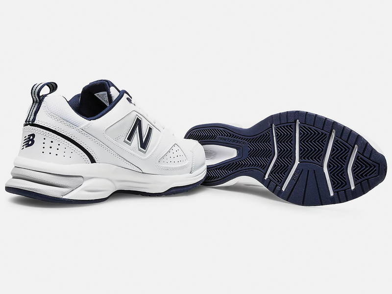 New Balance Mens 624 V4 White/Navy <br> MX624WN4