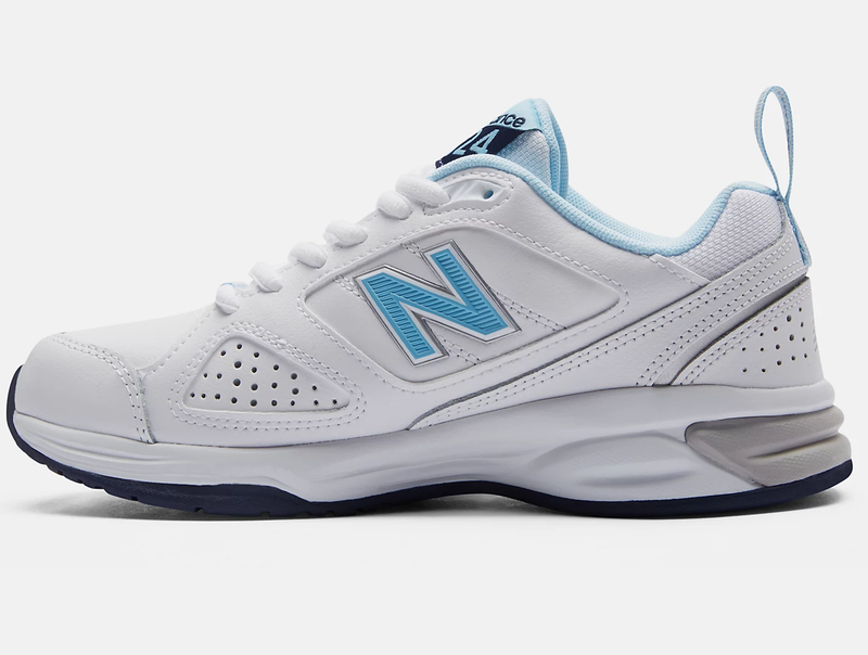 New Balance Womens 624 V4 White/blue WX624WB4 (D Width) <br> WX624WB4