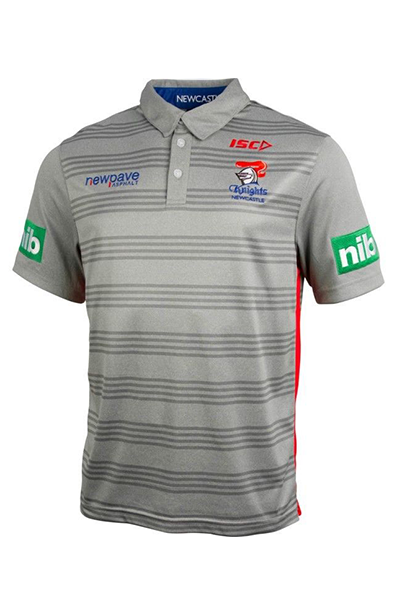 ISC NEWCASTLE KNIGHTS PLAYER POLO MENS <br> NK16POL2A,- Jim Kidd Sports