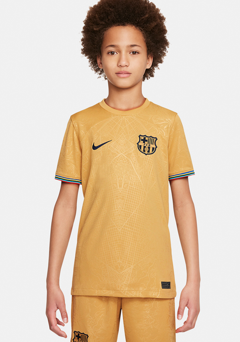 Nike Junior Barcelona Youth Jersey <BR> DJ7849 715