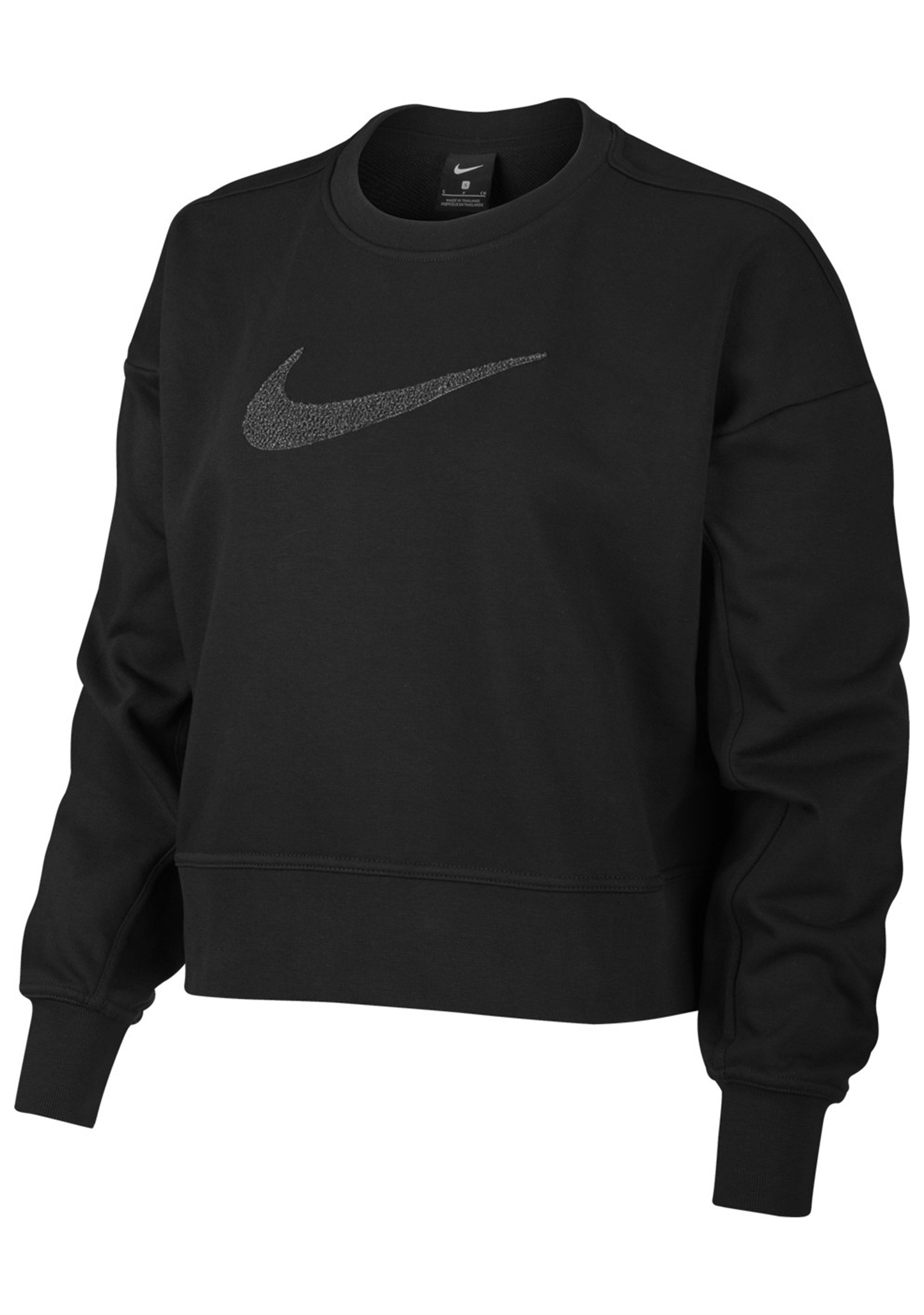 NIKE WOMENS DRY-FIT GET FIT SWOOSH CREW