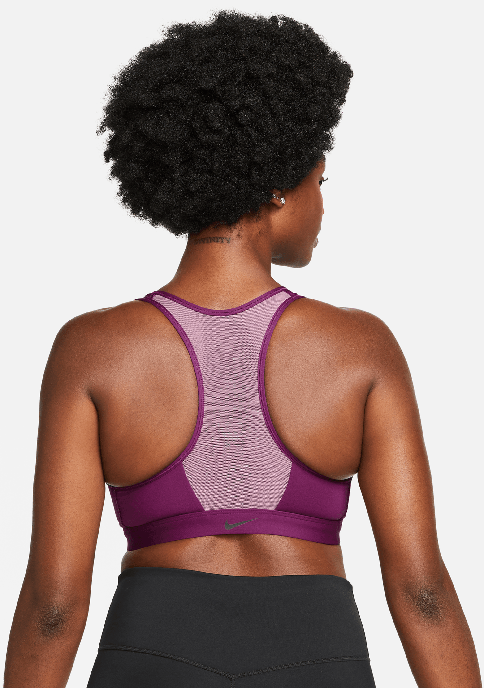 Nike Women's Dri-Fit Swoosh Zip Front Bra