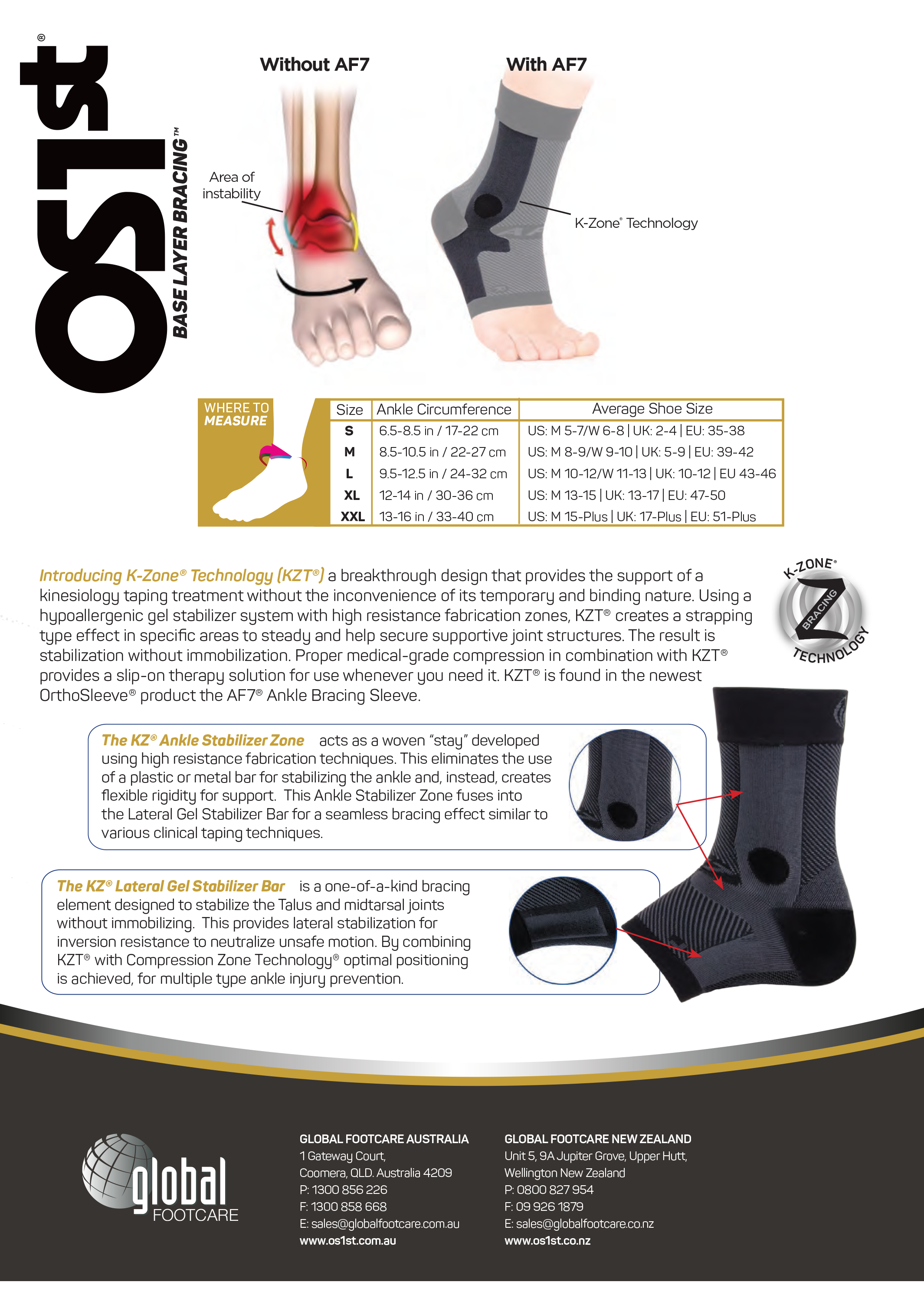 OS1st AF7 Ankle Bracing Sleeve <br> 41OS1AF7