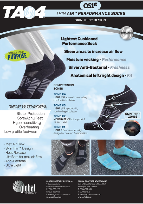 OS1st TA4 Thin Air Performance Socks <br> 41OS1TA4