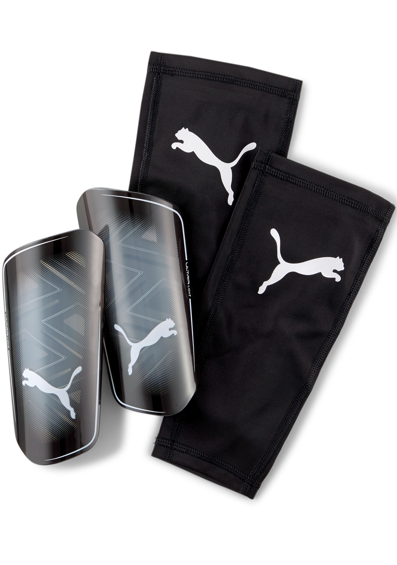 Puma Adults Ultra Light Football Sleeve Shin Guards <br> 030832 03