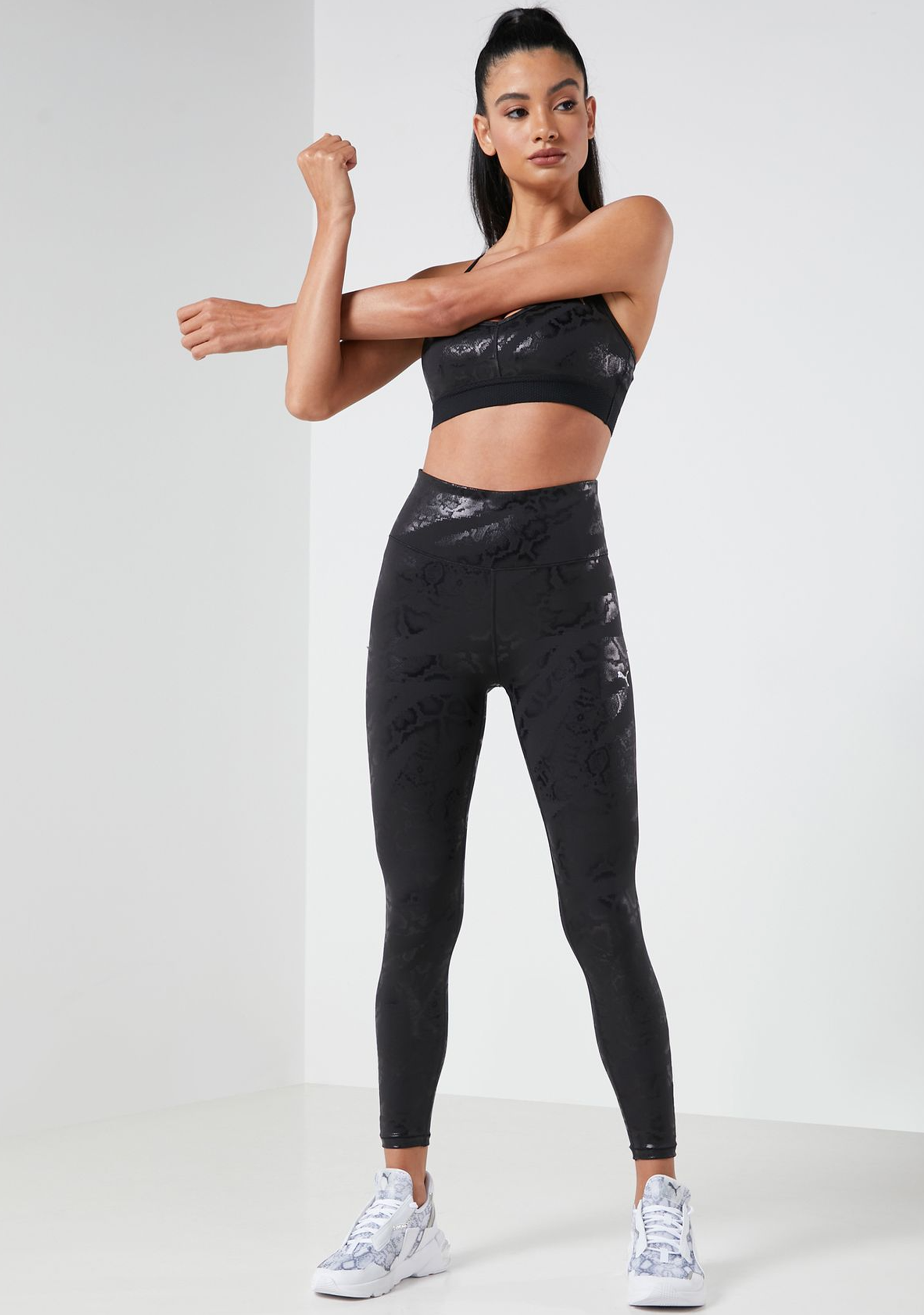 Puma Womens UNTMD Printed 7/8 Training Tights <br> 520239 01