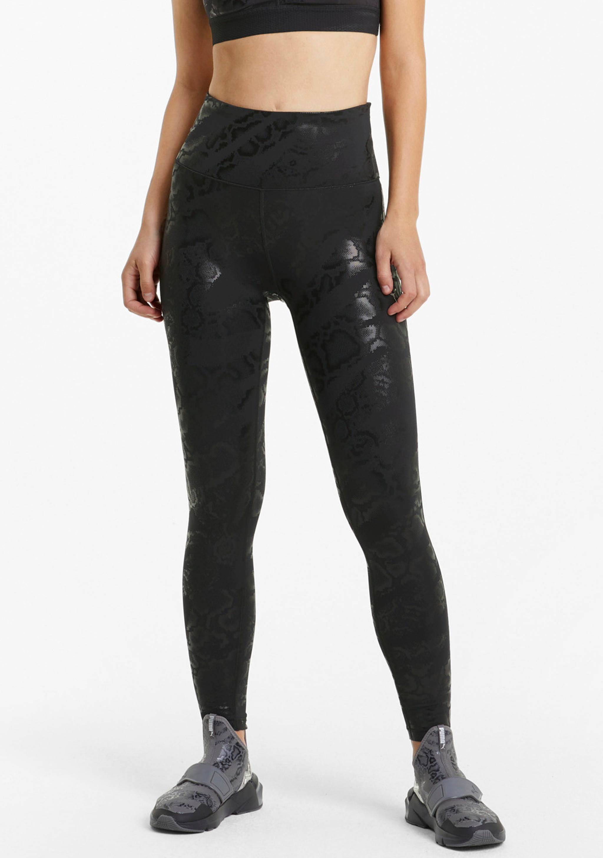Puma Womens UNTMD Printed 7/8 Training Tights <br> 520239 01