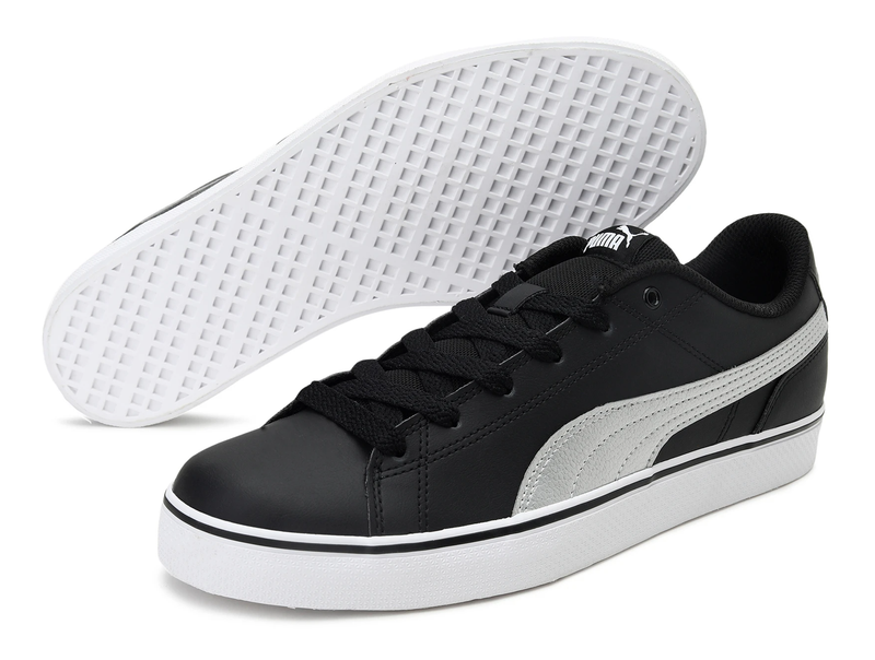 Puma Mens Court Point VULC V2 Black Silver <br> 362946 11