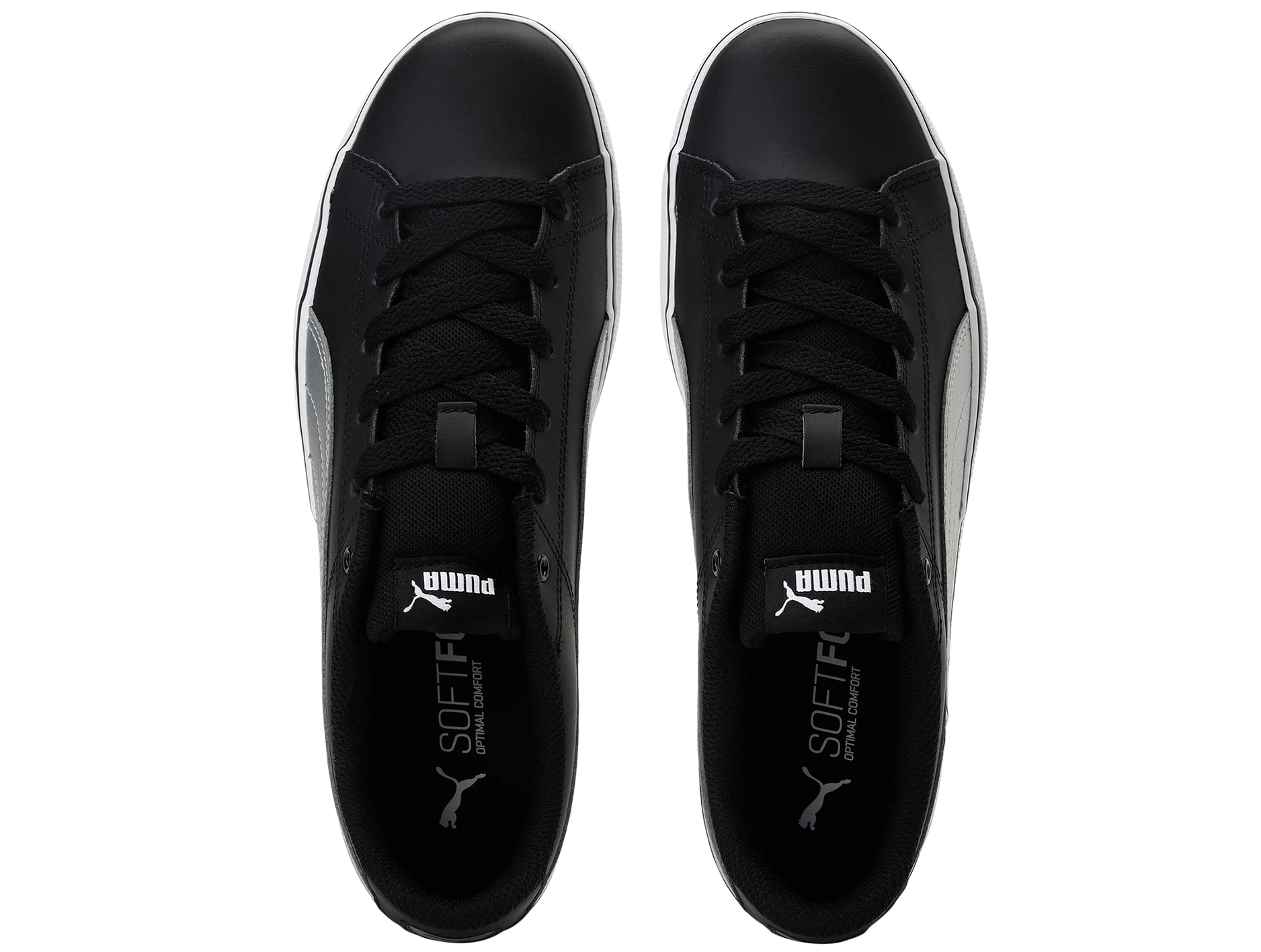 Puma Mens Court Point VULC V2 Black Silver 362946 11 Jim Kidd Sports