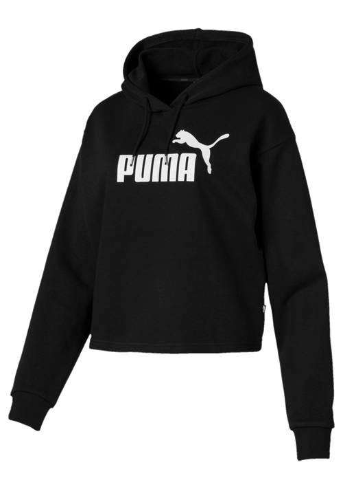 Puma Womens ESS Cropped Logo Hoodie FL <br> 586869 01
