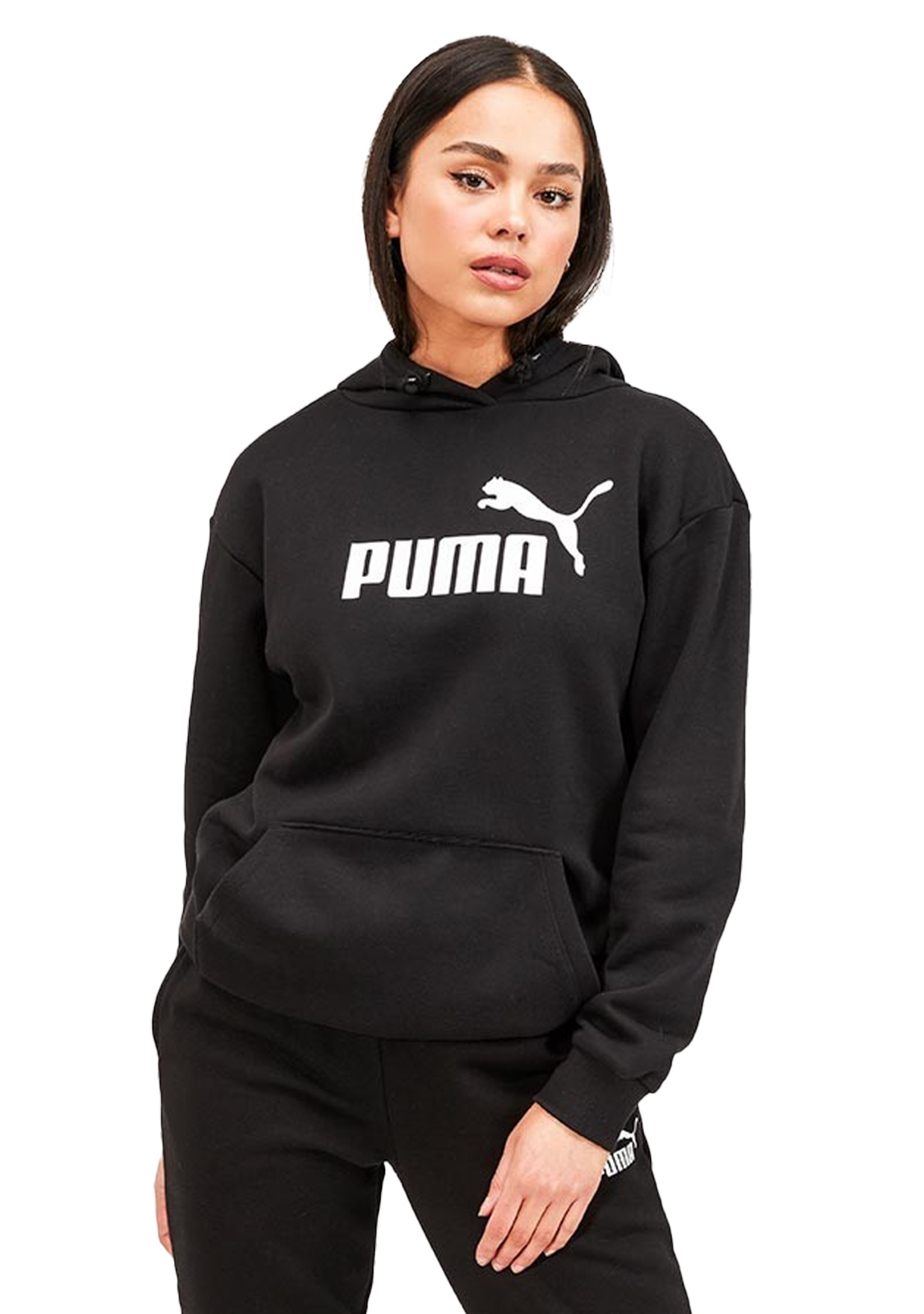 Puma Womens Essentials Elongated Hoodie 583653 01 04 Jim Kidd Sports