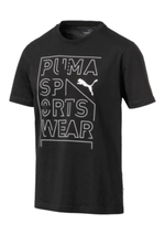 Puma Repeat Graphic Brand Tee Mens <br> 580192 01
