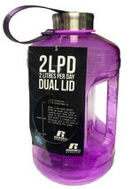 Russel Athletic 2LPD Dual Cap Water Bottle  <BR> AD010 BRT GRP