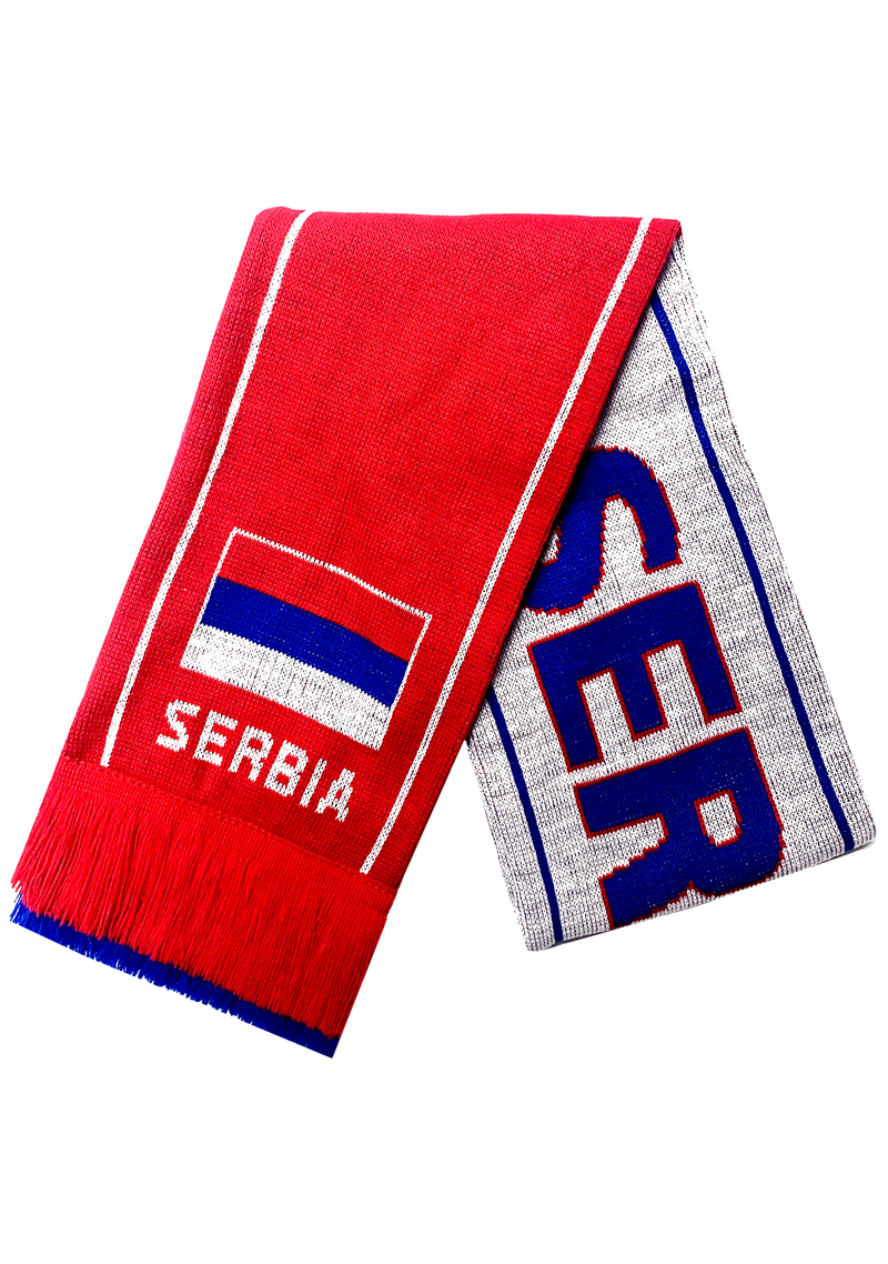 Burley Sekem Serbia Defender Jacquard Supporter Scarf <br> SC6JSER