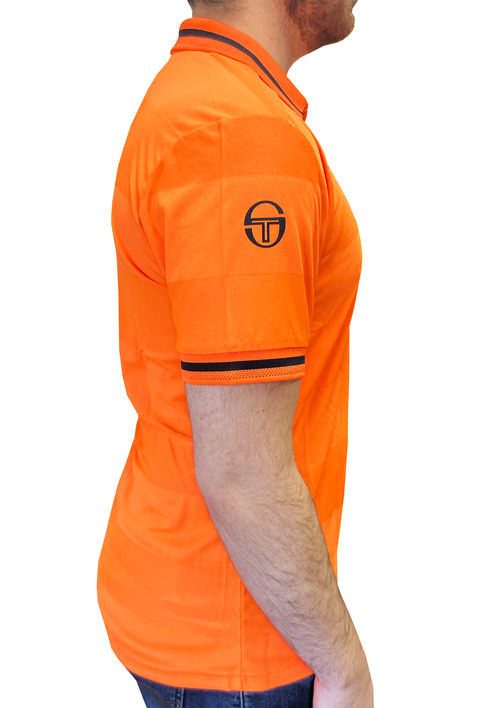 Sergio Tacchini Mens Retro Polo Orange <br> 37436 450