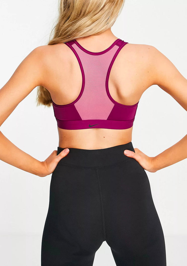 Nike Women's Dri-Fit Swoosh Zip Front Bra