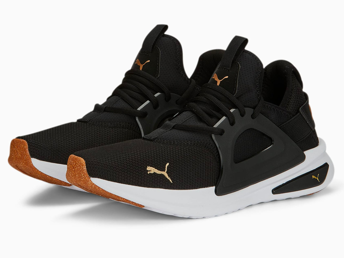 Puma Mens Softride Enzo EVO Better Runners Black/Gold <br> 378291 01