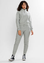 Champion Womens Reverse Weave Quarter Zip Pullover Grey <br> CTKMN A3R