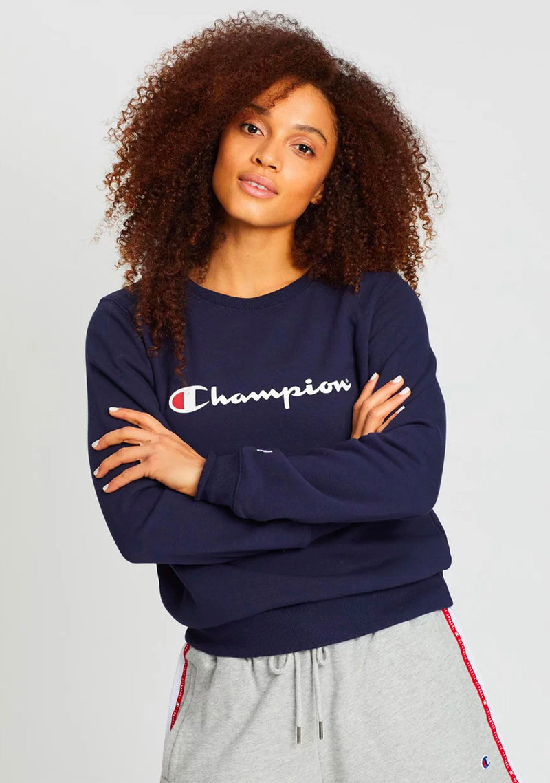 Champion navy crew neck deals