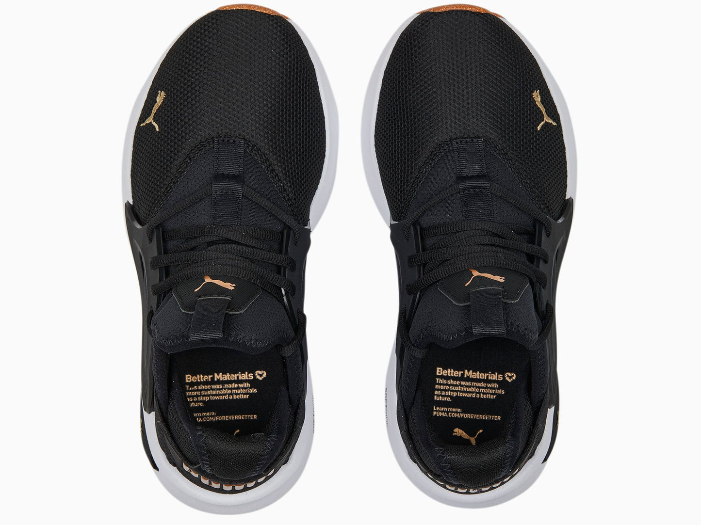 Puma Mens Softride Enzo EVO Better Runners Black/Gold <br> 378291 01