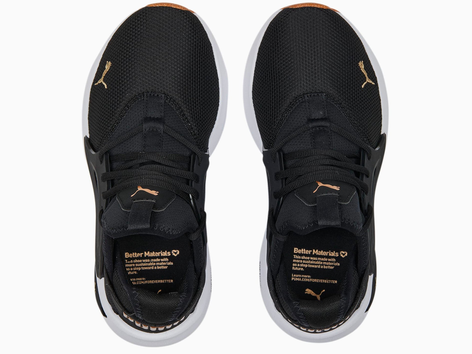Puma Mens Softride Enzo EVO Better Runners Black/Gold <br> 378291 01