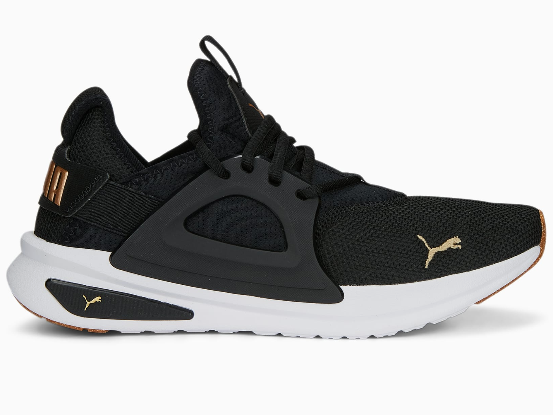 Puma Mens Softride Enzo EVO Better Runners Black/Gold <br> 378291 01