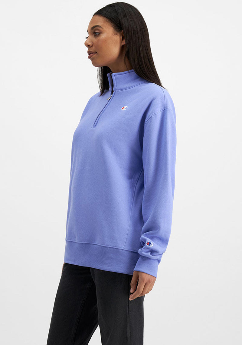 Champion Womens Reverse Weave Oversize Quarter Zip <BR> CTEDA1 HMJ