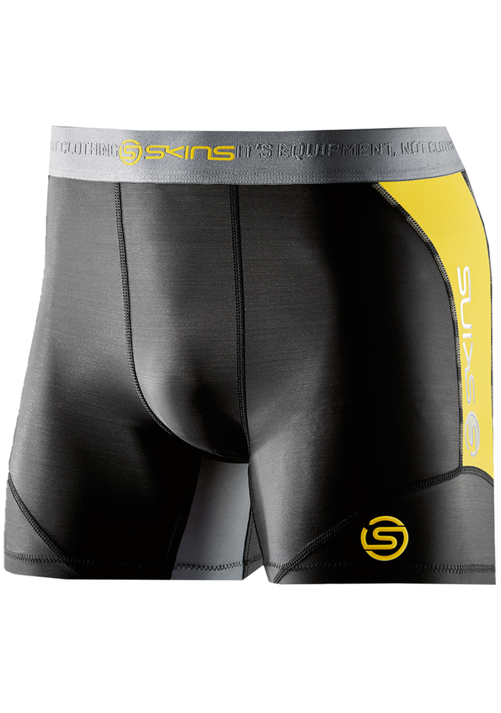 Skins DNAMIC Shorts Black/Citron Mens <br> DA99050099238