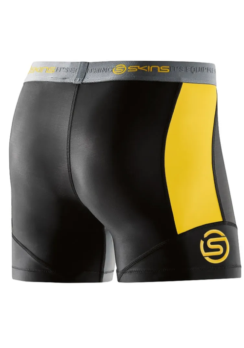 Skins DNAMIC Shorts Black/Citron Mens <br> DA99050099238