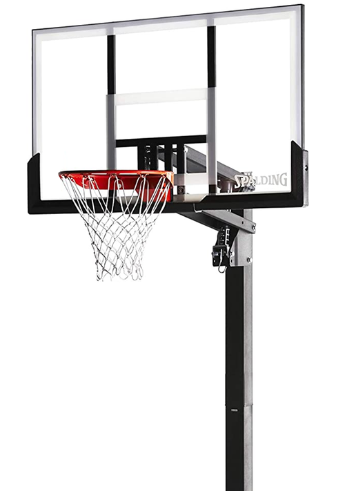 Spalding U-Turn Pro™ 54 Inch Glass (137 cm) in Ground Basketball System <br> AA881005