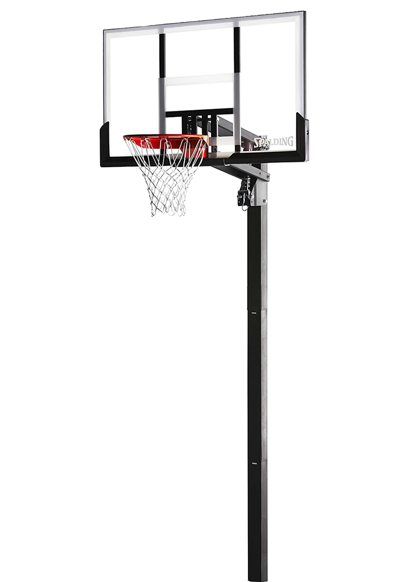Spalding U-Turn Pro™ 54 Inch Glass (137 cm) in Ground Basketball System <br> AA881005